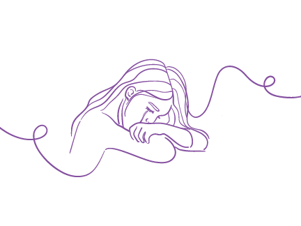 Depression line drawing