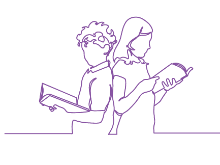 child adolesence line drawing